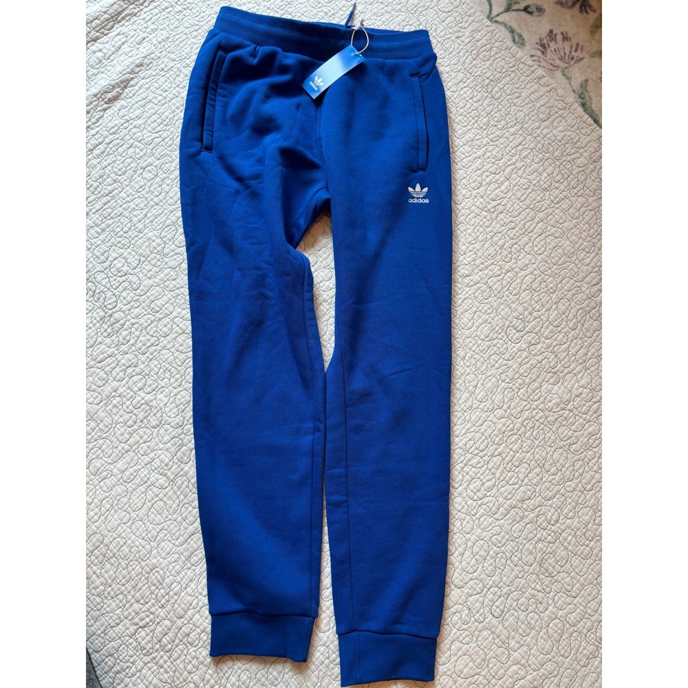 Adidas Originals Men Blue Adicolor Essentials Trefoil Joggers Pants Medium